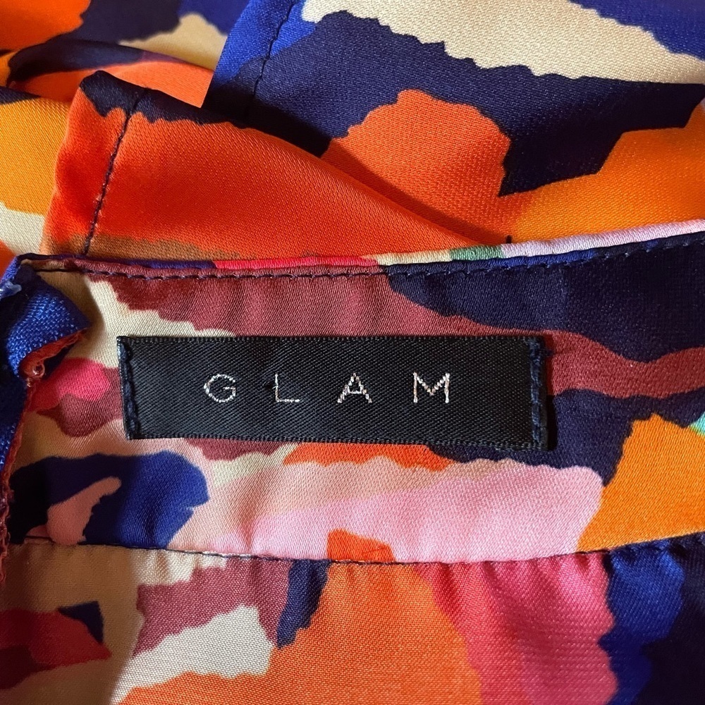 Glam bold colors, abstract pattern dress - Picture 4 of 4